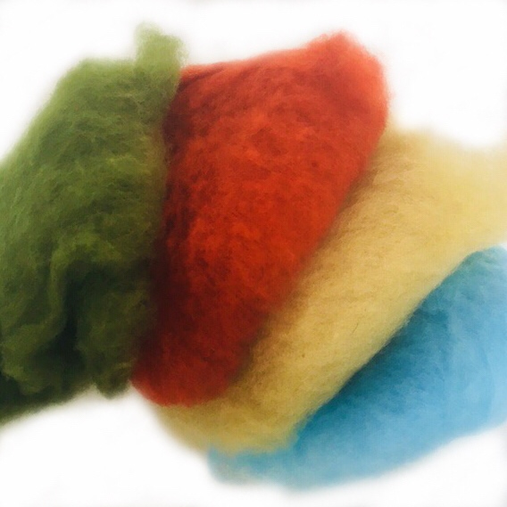 carded merino wool - batts for felting - felt wool